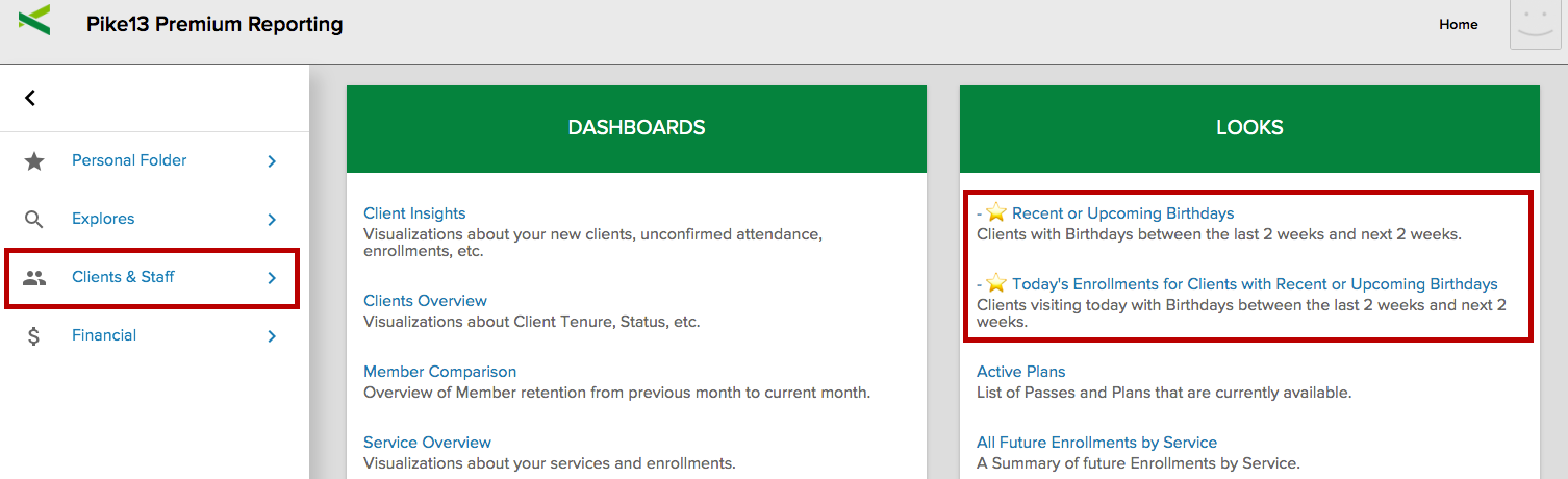 premium-reporting-looker-birthdays-navigation-1