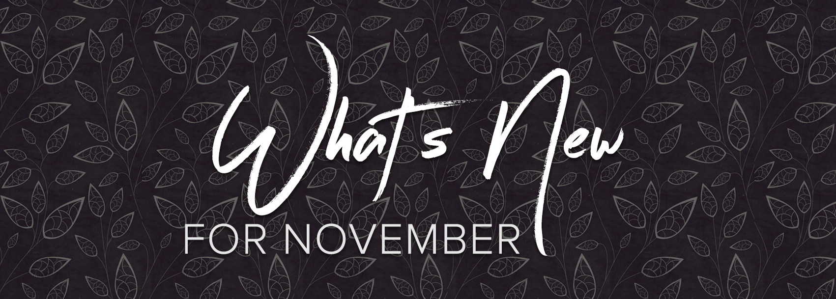 What's New for November